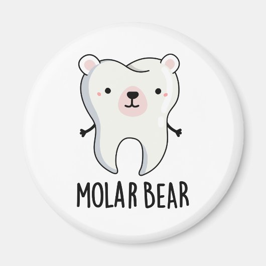 Molar Beer Funny Tooth Pun Magneet (Voorkant)