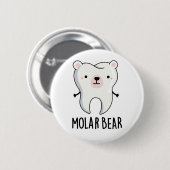 Molar Beer Funny Tooth Pun Ronde Button 5,7 Cm (Voorkant /achterkant)