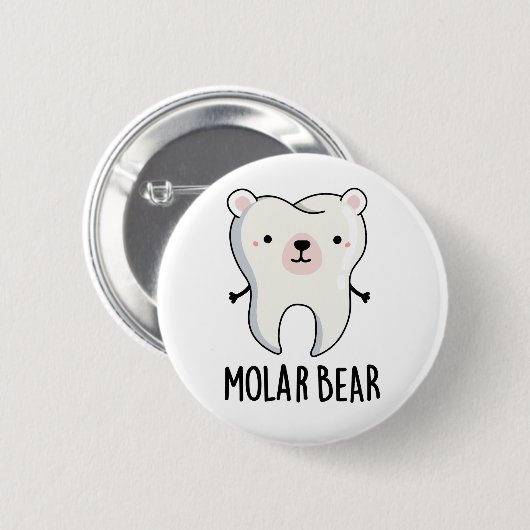 Molar Beer Funny Tooth Pun Ronde Button 5,7 Cm (Voorkant /achterkant)