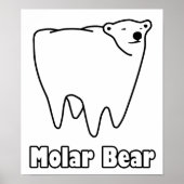 Molar Beer Polar Tooth Beer Poster (Voorkant)