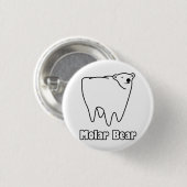 Molar Beer Polar Tooth Beer Ronde Button 3,2 Cm (Voorkant /achterkant)