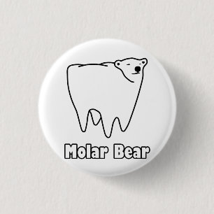 Molar Beer Polar Tooth Beer Ronde Button 3,2 Cm