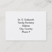 Molar Dental Appointment Design Afsprakenkaartje (Achterkant)