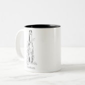 Molar Forceps Tweekleurige Koffiemok (Voorkant links)