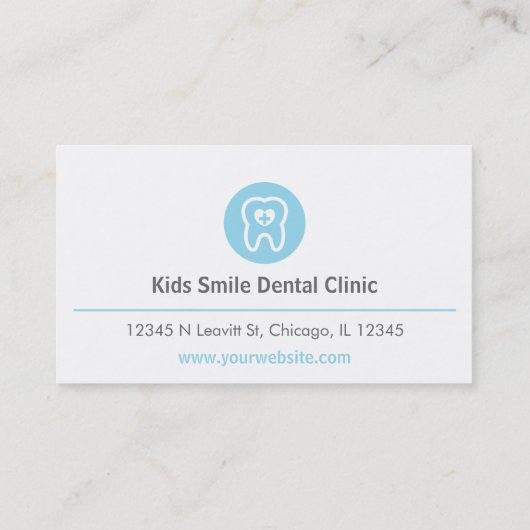 Molar Tooth First Aid Heart Dentist Visitekaartjes (Achterkant)