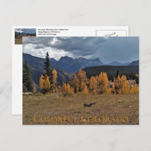 Molas Pass between Durango & Ouray Colorado Briefkaart (Voorkant / Achterkant)