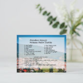 Molasse Raisin Cookie Recipe Briefkaart (Staand voorkant)