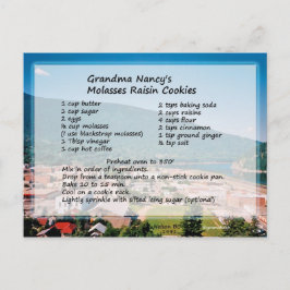 Molasse Raisin Cookie Recipe Briefkaart