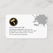 Mold Dirty Plaster Paint Walls Painter  Visitekaartje (Achterkant)