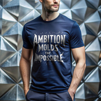 Mold het onmogelijke met ambitie - Motivatie T-shirt