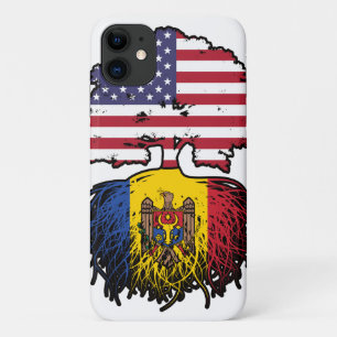 Moldava Moldavan American USA United States Flag Case-Mate iPhone Case