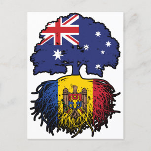 Moldava Moldavan Australian Australia Tree Roots Briefkaart