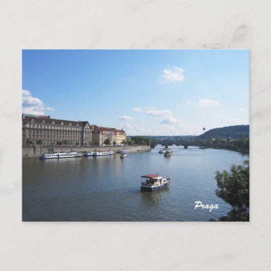 Moldava, Praag Briefkaart (Voorkant)