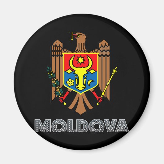 Moldavan Emblem Magneet (Voorkant)