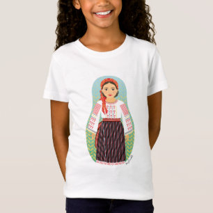 Moldavan Matryoshka Girls' T-Shirt