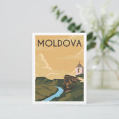 Moldavië Beroemde Reisplaats Illustratie Briefkaart (Staand voorkant)