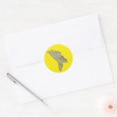 Moldavië Kaart Sticker (Envelop)