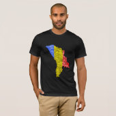 Moldavië - Kaart T-Shirt (Voorkant volledig)