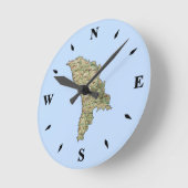 Moldavië-kaartklok Ronde Klok (Hoek)