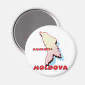 Moldavië Magnet (Voorkant / Achterkant)