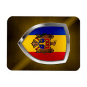 Moldavië Metallic Embleem Magneet (Horizontaal)