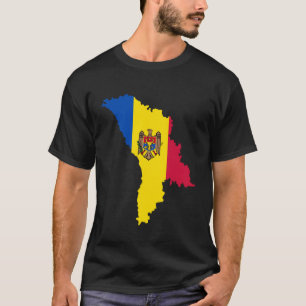 Moldavië, Moldavië vlag, vlag van Moldavië. T-shirt