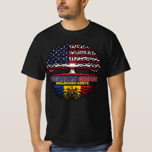 Moldavië Moldavisch Amerikaans VS Verenigde Staten T-shirt