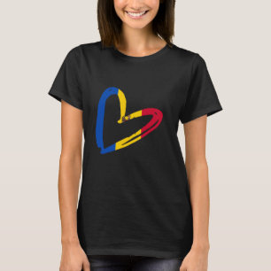 Moldavië Moldavische Vlag Hart Moldavische Trots M T-shirt