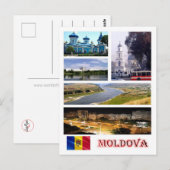 Moldavië - Mozaïek - Briefkaart (Voorkant / Achterkant)