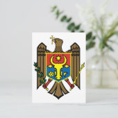 Moldavië Officieel wapenschild heraldry-symbool Briefkaart (Staand voorkant)