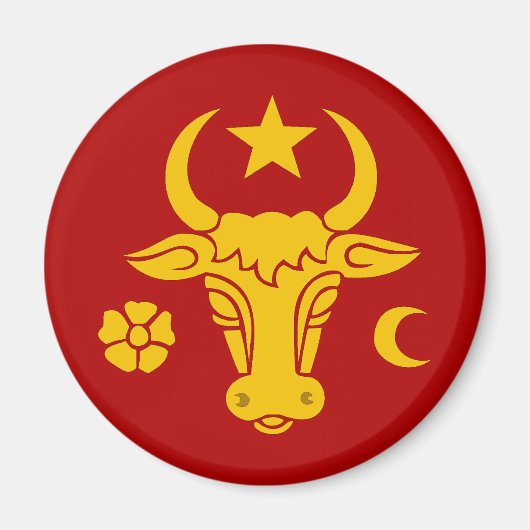 Moldavië, Roemenië Magneet (Voorkant)