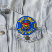 Moldavië-ronde Embleem Ronde Button 7,6 Cm (In situ)
