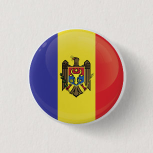 Moldavië-ronde pictogramvlag ronde button 3,2 cm