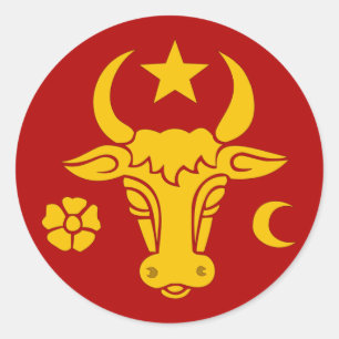 Moldavië Ronde Sticker