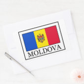 Moldavië-sticker Rechthoekige Sticker (Envelop)