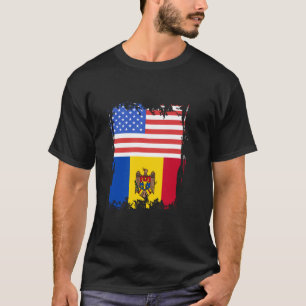 Moldavië USA Amerika Vintage Moldavische trots Mol T-shirt