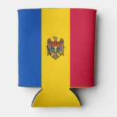 Moldavië-vlag Blikjeskoeler (Voorkant)