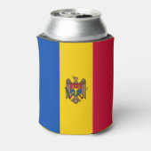 Moldavië-vlag Blikjeskoeler (Blikje Achterkant)