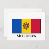 Moldavië-vlag Briefkaart (Voorkant / Achterkant)