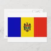 Moldavië-vlag Briefkaart (Voorkant / Achterkant)