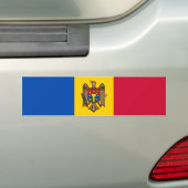 Moldavië-vlag Bumpersticker (Op auto)
