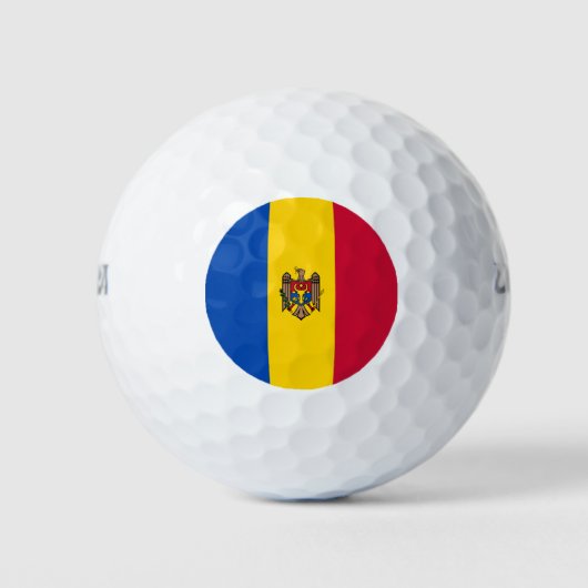Moldavië-vlag Golfballen (Voorkant)