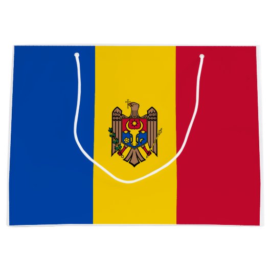 Moldavië-vlag Groot Cadeauzakje (Voorkant)