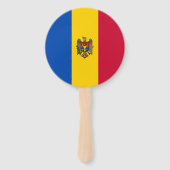 Moldavië-vlag Handwaaier (Voorkant)