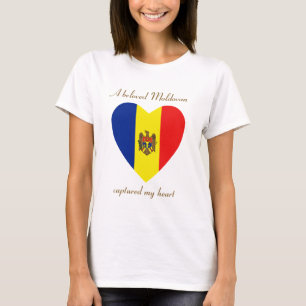 Moldavië Vlag Hartendief T-Shirt