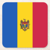 Moldavië-vlag Kartonnen Onderzetters (Voorkant)