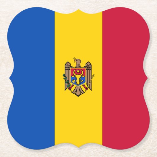 Moldavië-vlag Kartonnen Onderzetters (Voorkant)