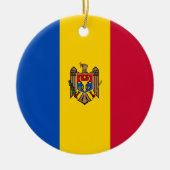 Moldavië-vlag Keramisch Ornament (Voorkant)
