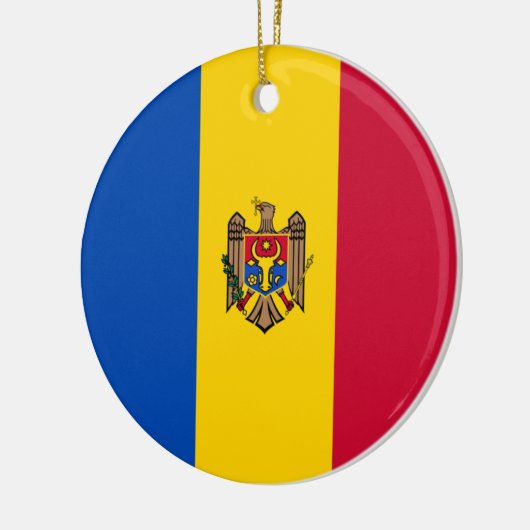 Moldavië-vlag Keramisch Ornament (Links)