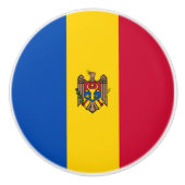 Moldavië-vlag Keramische Knop (Voorkant)